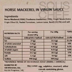 ABC+ Ingredients Brands|Tinned Fish & Seafood^Horse Mackerel in Virgin Sauce, 120g