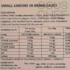 ABC+ Tinned Fish & Seafood|Ingredients Brands^Small Sardines in Brava Sauce, 125g