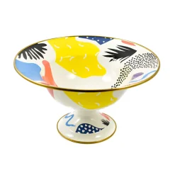 Kapka Enamel Middle Eastern Ingredients|Plates^Abstract Enamel Display Dish, 30cm