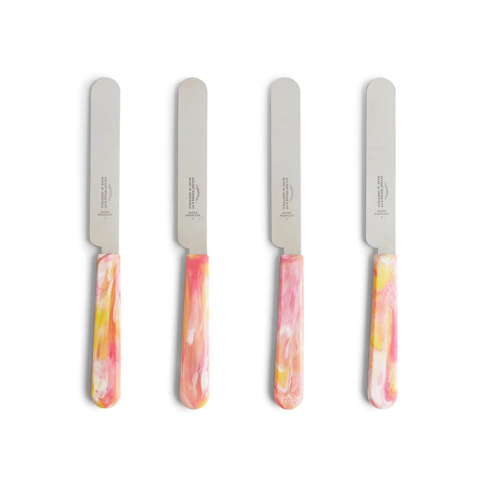 Allday Goods Cutlery|Tableware Brands^Set of 4 Fruit Salad Table Knives, 11.5cm
