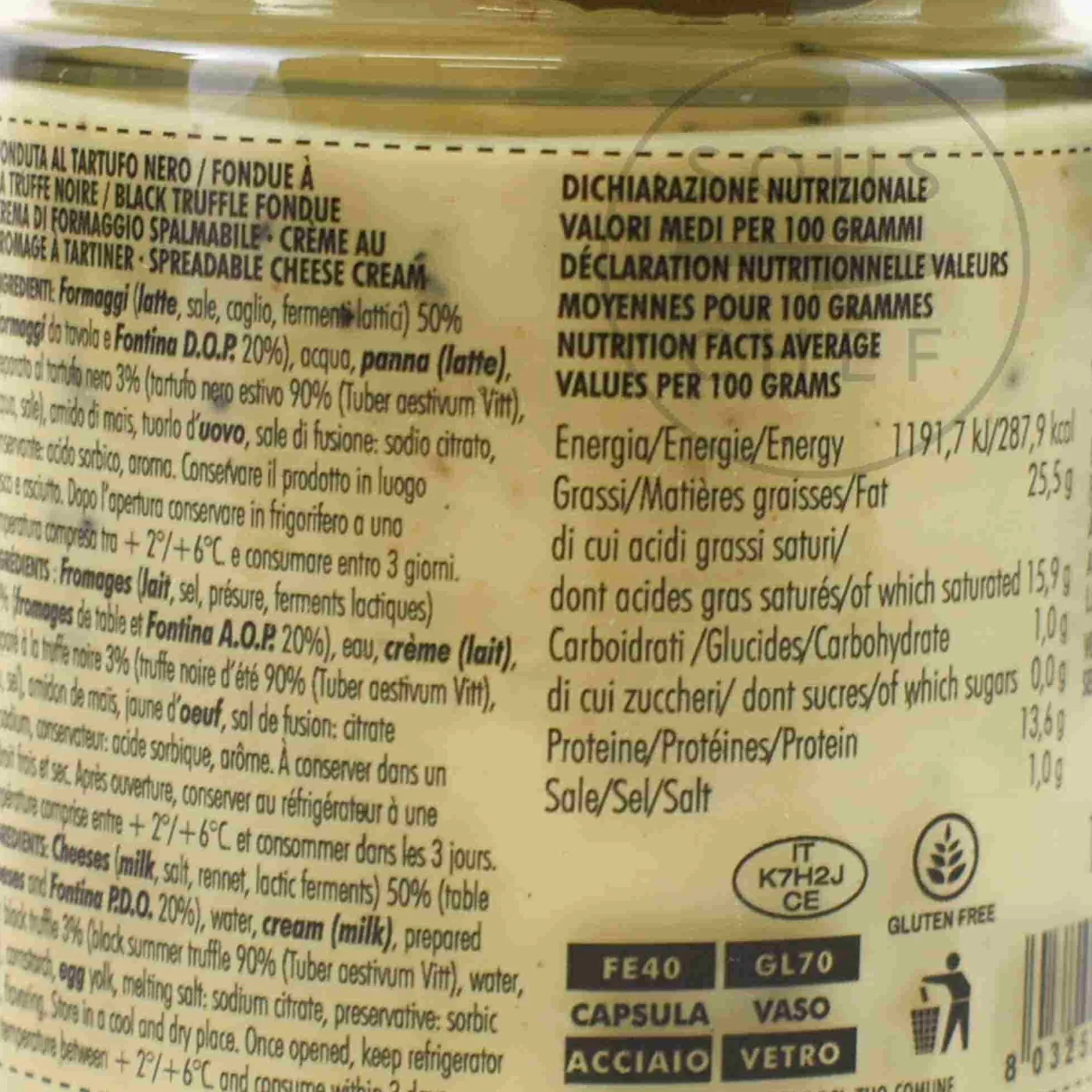 Alpenzu Ingredients Brands|Italian Ingredients^Fondue with Black Truffle, 140g