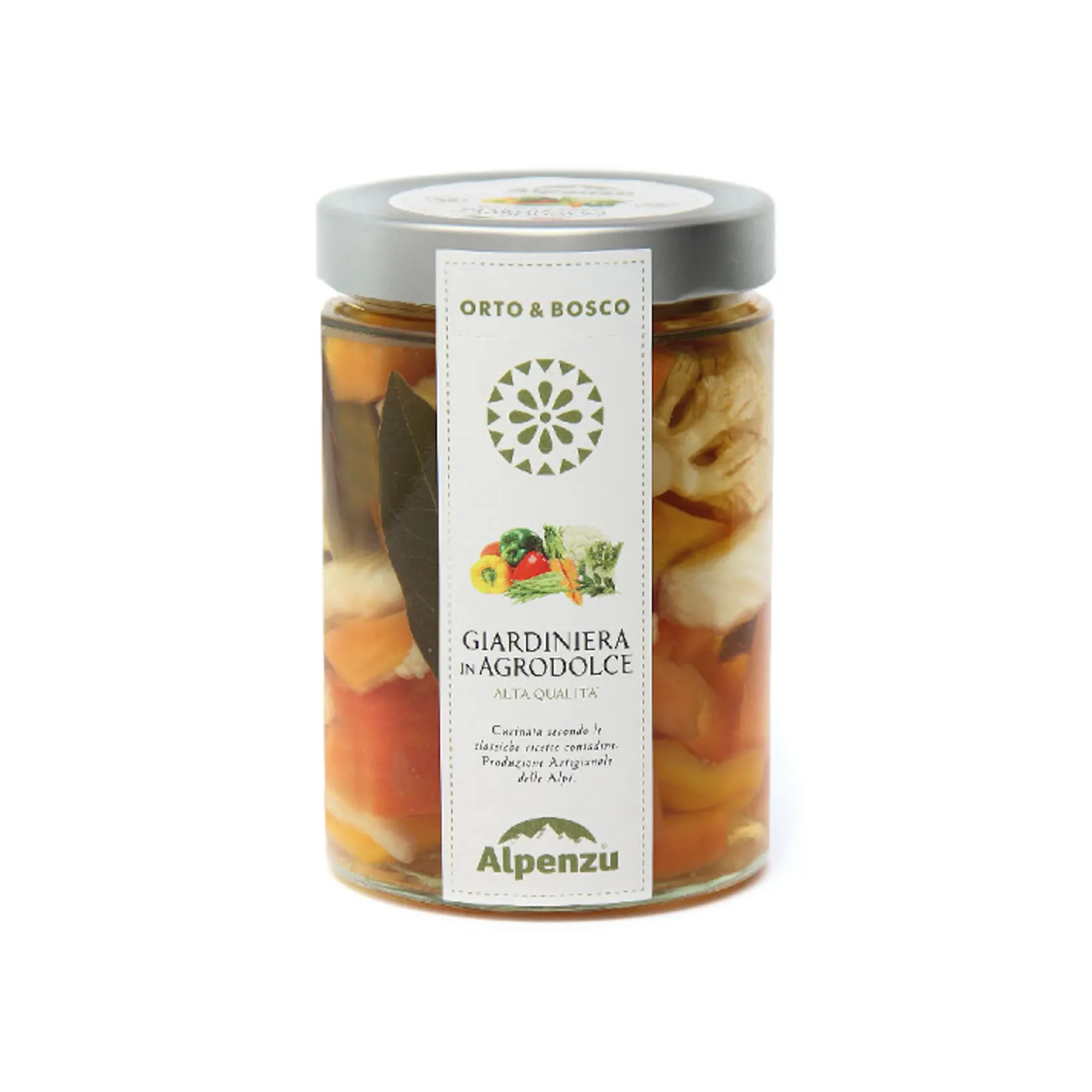 Alpenzu Italian Ingredients|Vegetables^Giardiniera Sweet & Sour Mixed Vegetable Pickles, 530g