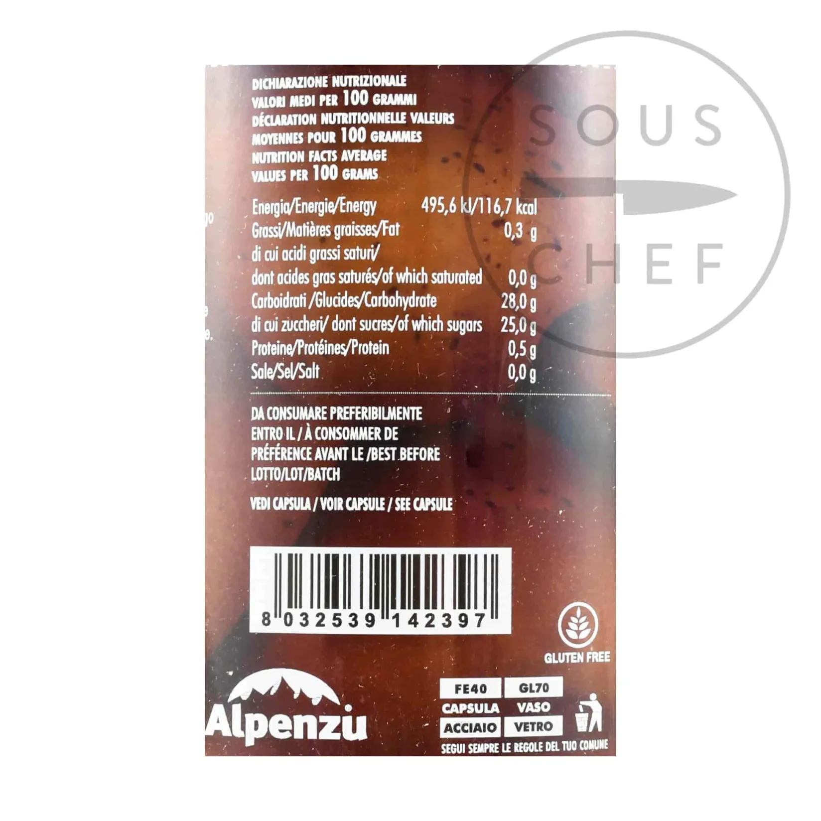 Alpenzu Ingredients Brands|Italian Ingredients^Pears In Red Wine Syrup, 580g