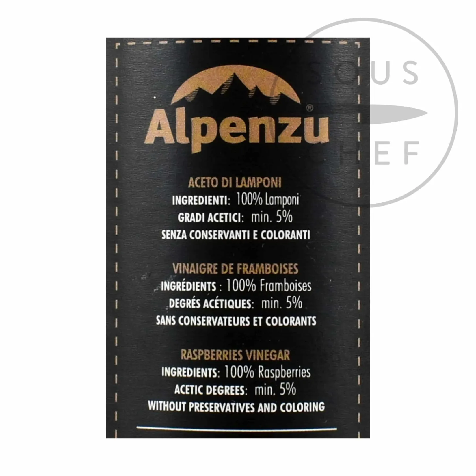 Alpenzu Ingredients Brands|Italian Ingredients^Raspberry Vinegar, 250g