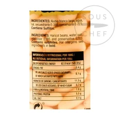 Delicioso Ingredients Brands|Spanish Ingredients^Alubia Blanca - Cooked Haricot Beans, 700g