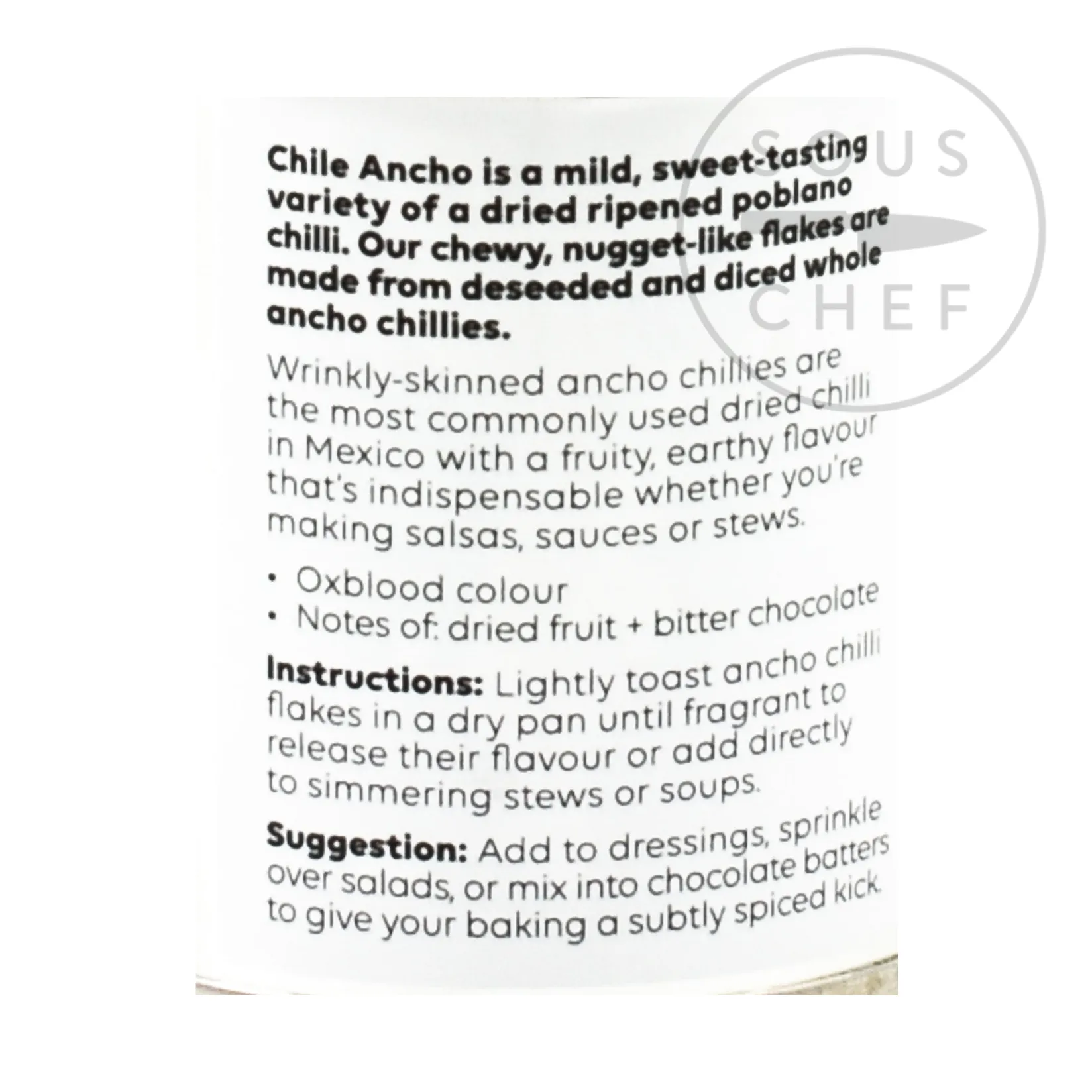 Cool Chile Co Ingredients Brands|Mexican Ingredients^Ancho Flakes, 40g
