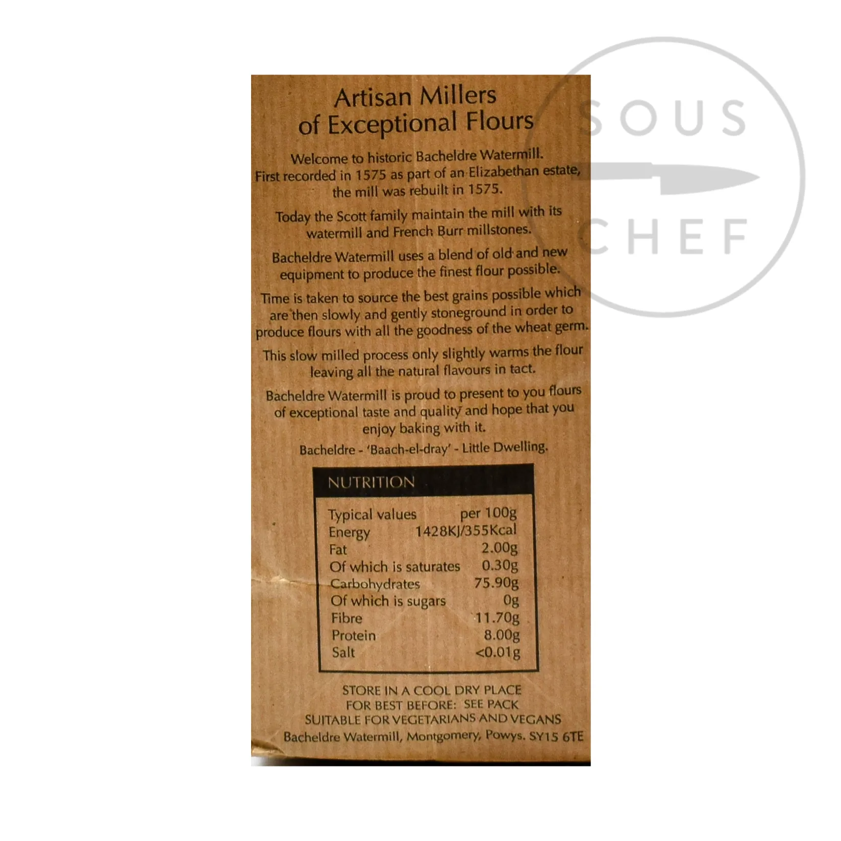 Bacheldre Watermill Ingredients Brands|Made In The Uk^Bacheldre Organic Stoneground Rye Flour, 1.5kg