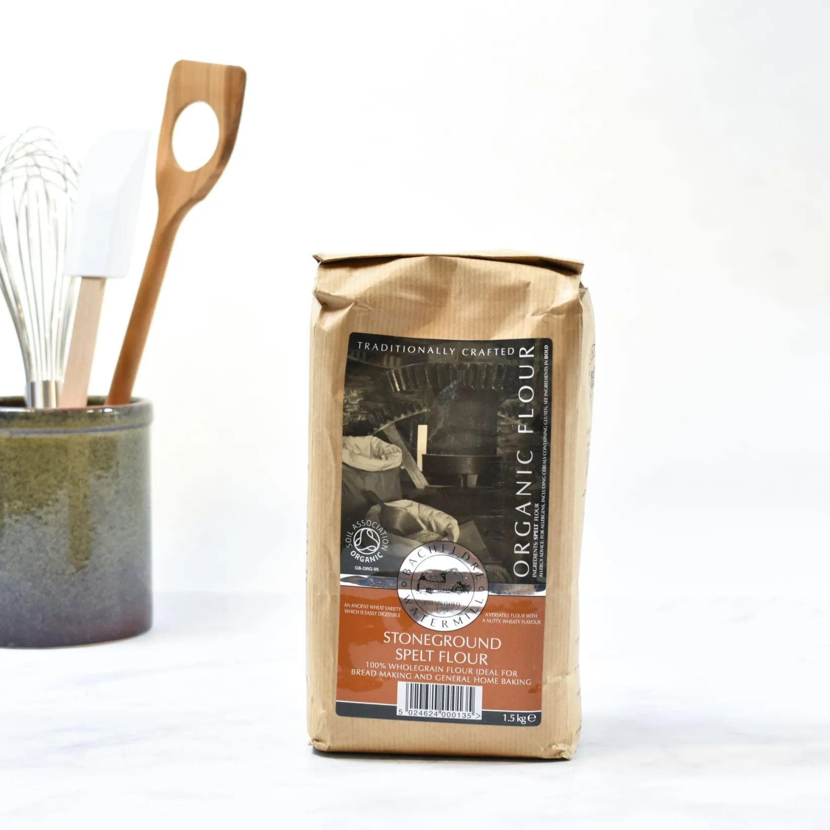 Bacheldre Watermill Ingredients Brands|Made In The Uk^Bacheldre Organic Stoneground Spelt Flour, 1.5kg