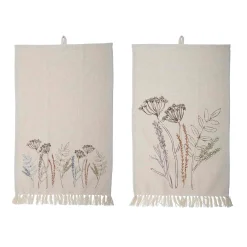 Bloomingville Kitchen Textiles & Clothing^Bea Floral Cotton Tea Towel