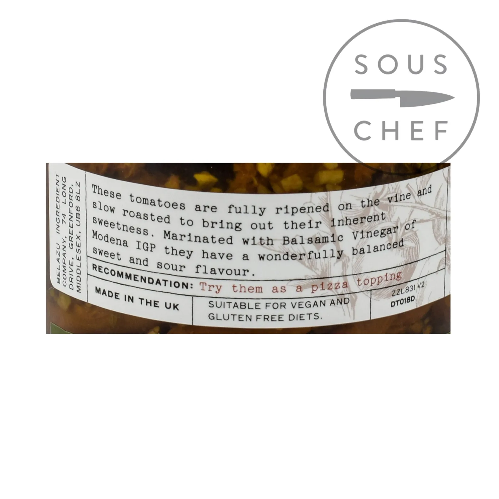 Belazu Italian Ingredients|Vegetables^Balsamic Tomatoes, 280g