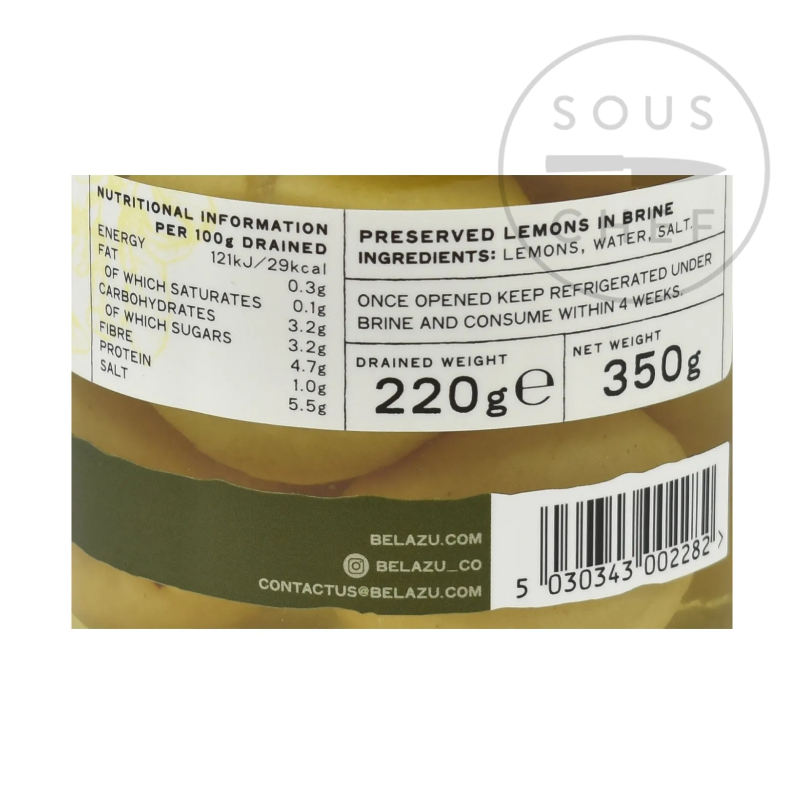 Belazu Middle Eastern Ingredients|Sauces & Condiments^Beldi Preserved Lemons, 360g