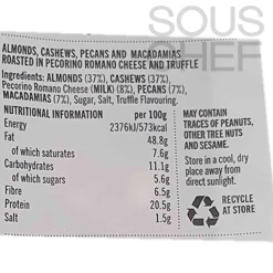 Belazu Ingredients Brands|Italian Ingredients^Truffle & Pecorino Nut Mix, 135g