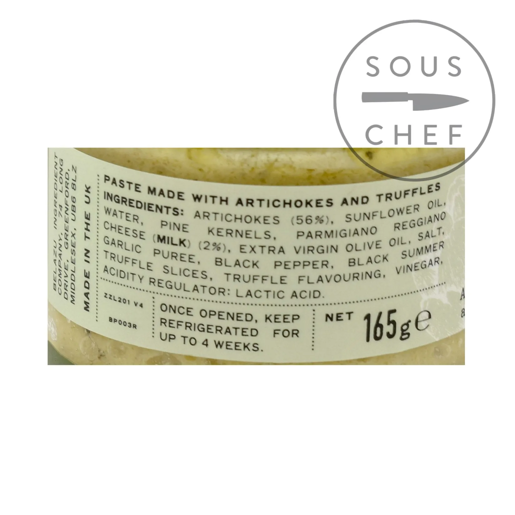 Belazu Italian Ingredients|Truffles^Truffle and Artichoke Pesto, 165g