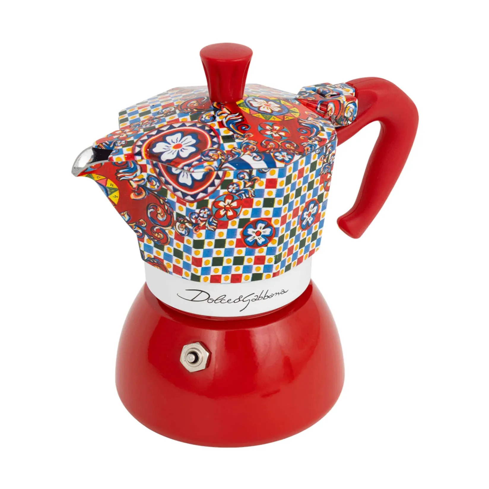 Bialetti Italian Ingredients|Tableware Brands^x Dolce & Gabbana Red Moka Induction Coffee Maker, 4 Cup