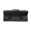 JKC Kitchen Knives^Black Buffalo Leather Knife Bag, 11 Slots