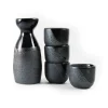 Kiji Stoneware & Ceramics Tableware Brands|Japanese Ingredients^Black Sake Set