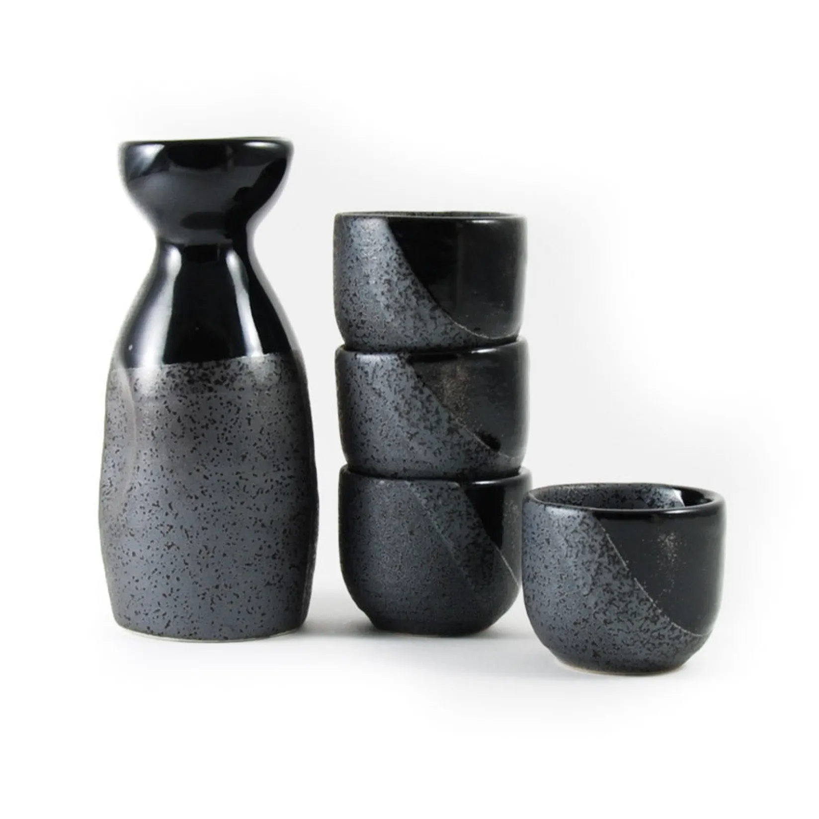 Kiji Stoneware & Ceramics Tableware Brands|Japanese Ingredients^Black Sake Set