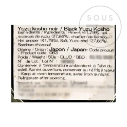 Kabosu Honke Ingredients Brands|Japanese Ingredients^Black Yuzu Kosho, 50g