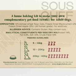 Dog by The Hob Tableware Brands^Blackcurrant, Apple & Oat Dog Biscuit Kit, 470g