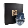Kiji Stoneware & Ceramics Tableware Brands|Japanese Ingredients^Blue & White Rice Bowl Boxed Gift Set