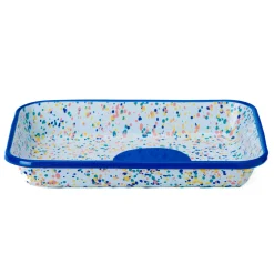 Kapka Enamel Baking Supplies & Equipment^Blue Dot Enamel Roasting & Serving Dish