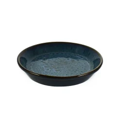 Ceramica Nicola Crockery & Dinnerware|Bowls^Blue Glaze Wide Shallow Bowl