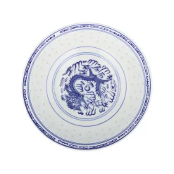 Chinese Tableware Crockery & Dinnerware|Bowls^Blue Rice Pattern Serving Bowl, 25.5cm