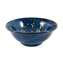 Kiji Stoneware & Ceramics Japanese Ingredients|Japanese Tableware^Blue Sakura Ramen Bowl, 21cm