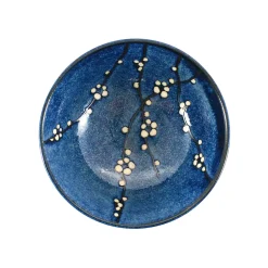 Kiji Stoneware & Ceramics Japanese Ingredients|Japanese Tableware^Blue Sakura Ramen Bowl, 21cm