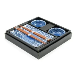 Kiji Stoneware & Ceramics Tableware Brands|Japanese Ingredients^Blue Star Sushi Serving Set