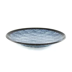 Kiji Stoneware & Ceramics Tableware Brands|Japanese Ingredients^Blue Wave Dinner Plate, 29cm