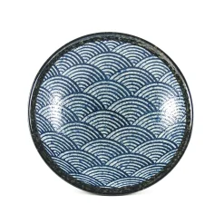 Kiji Stoneware & Ceramics Tableware Brands|Japanese Ingredients^Blue Wave Large Shallow Bowl, 24.3cm