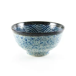 Kiji Stoneware & Ceramics Tableware Brands|Japanese Ingredients^Blue Wave Noodle Bowl, 16.8cm