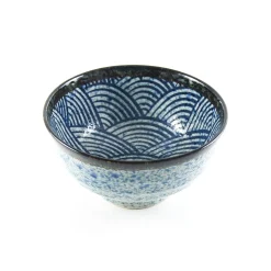 Kiji Stoneware & Ceramics Tableware Brands|Japanese Ingredients^Blue Wave Noodle Bowl, 16.8cm