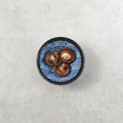 Kiji Stoneware & Ceramics Tableware Brands|Japanese Ingredients^Blue Wave Rice Bowl, 12cm