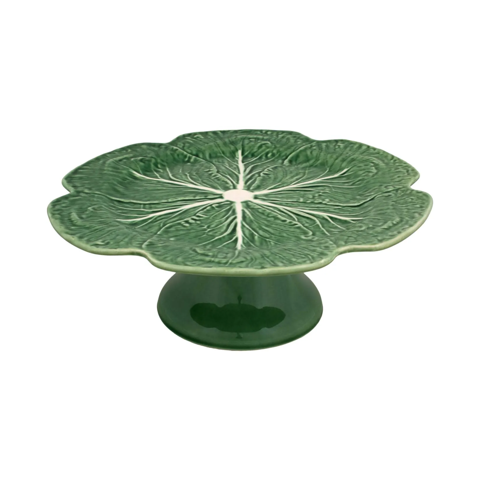 Bordallo Pinheiro Serveware|Tableware Brands^Green Cabbage Cake Stand, 31cm