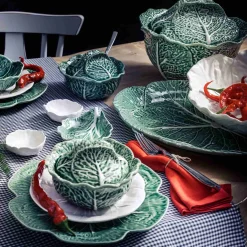 Bordallo Pinheiro Tableware Brands|Plates^White Cabbage Charger Plate, 30.5cm