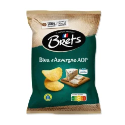 Bret's Crisps Snacks|Ingredients Brands^Bret's Bleu d'Auvergne DOP Blue Cheese Crisps, 125g