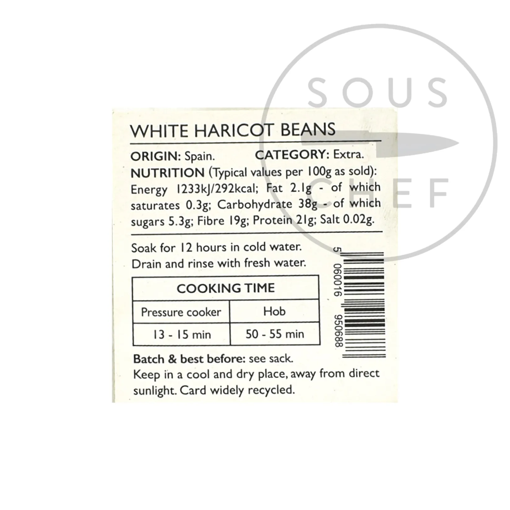 Brindisa Ingredients Brands|Spanish Ingredients^Epic Alubia Beans in Cloth Sack, 500g