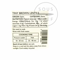 Brindisa Spanish Ingredients|Pasta, Rice & Beans^Epic Pardina Lentils in Cloth Sack, 500g