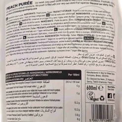 Bristol Syrup Co Ingredients Brands|Drinks^Peach Puree, 600ml