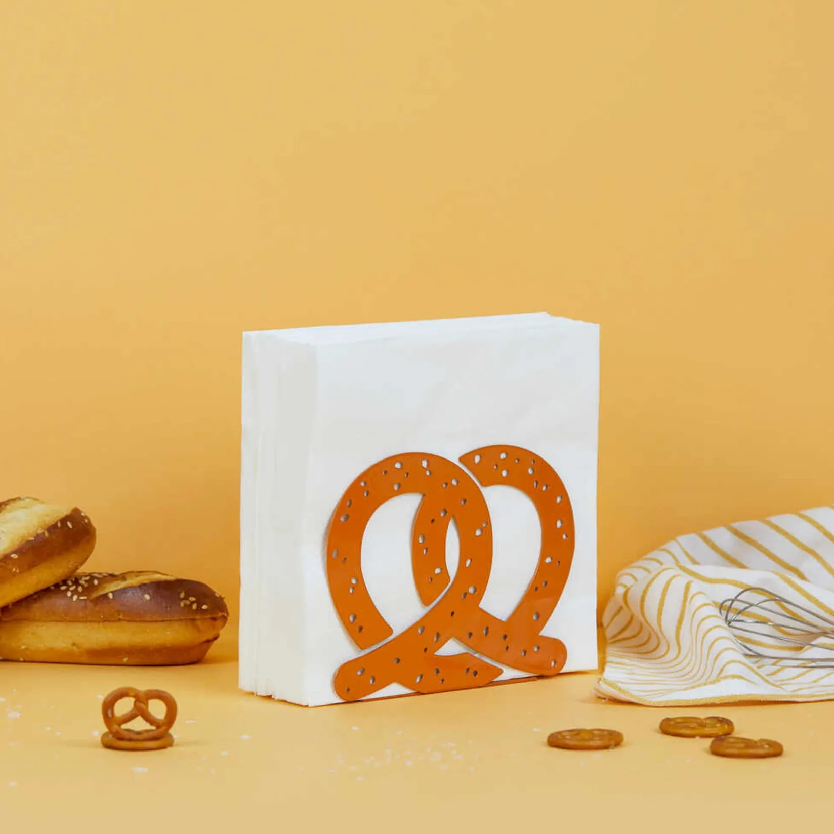 Balvi Tableware Brands^Brown Pretzel Metal Napkin Holder