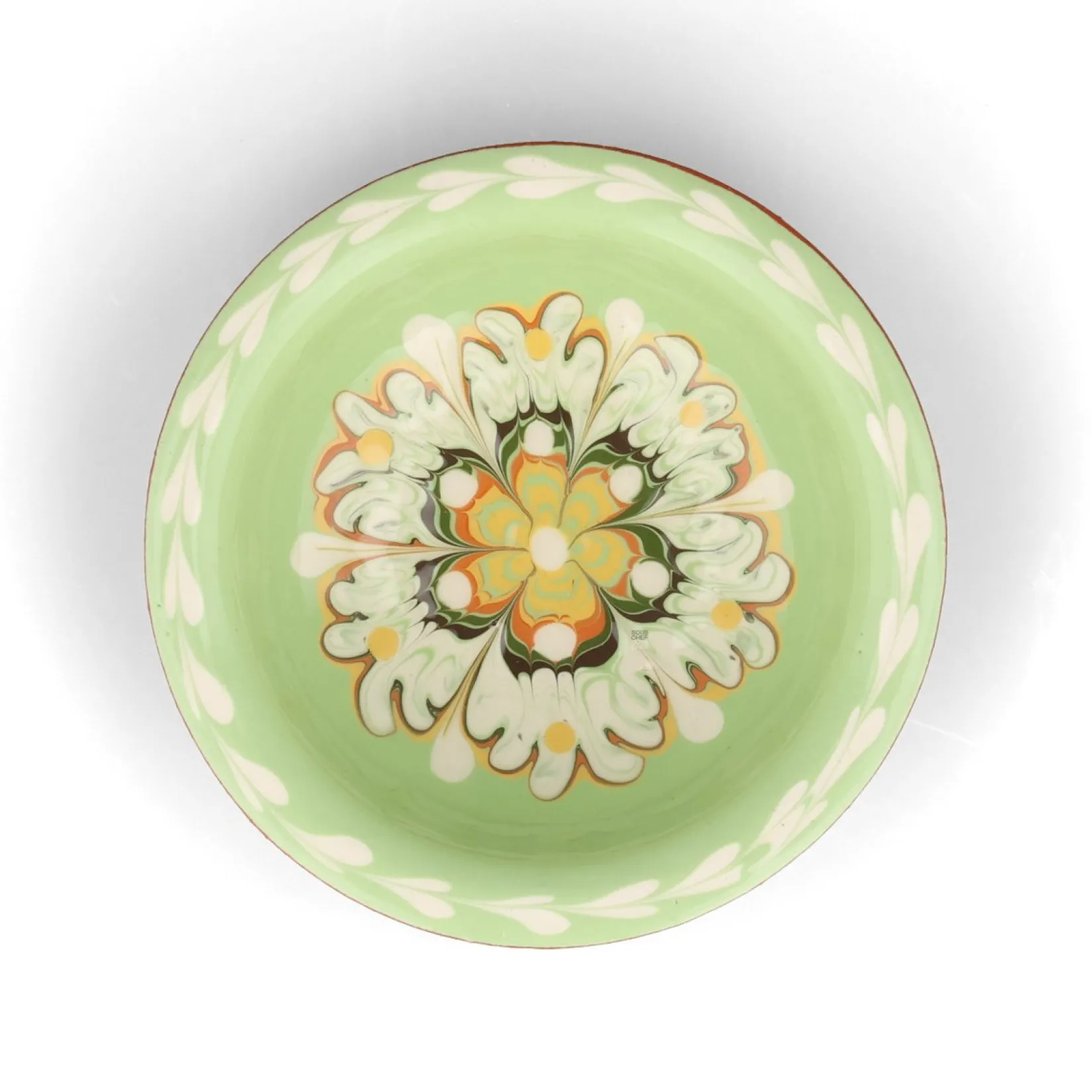 Bulgarian Pottery Crockery & Dinnerware|Bowls^Bulgarian Troyan Mint Green Sauce Bowl, 10cm
