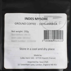 Cafes Henri Ingredients Brands|Drinks^India Mysore Ground Coffee, 250g