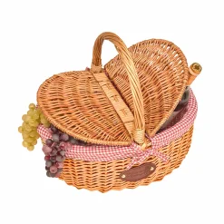 Les Jardin de la Comtesse Tableware Brands|Picnicware^Campagne Red Gingham Empty Picnic Basket