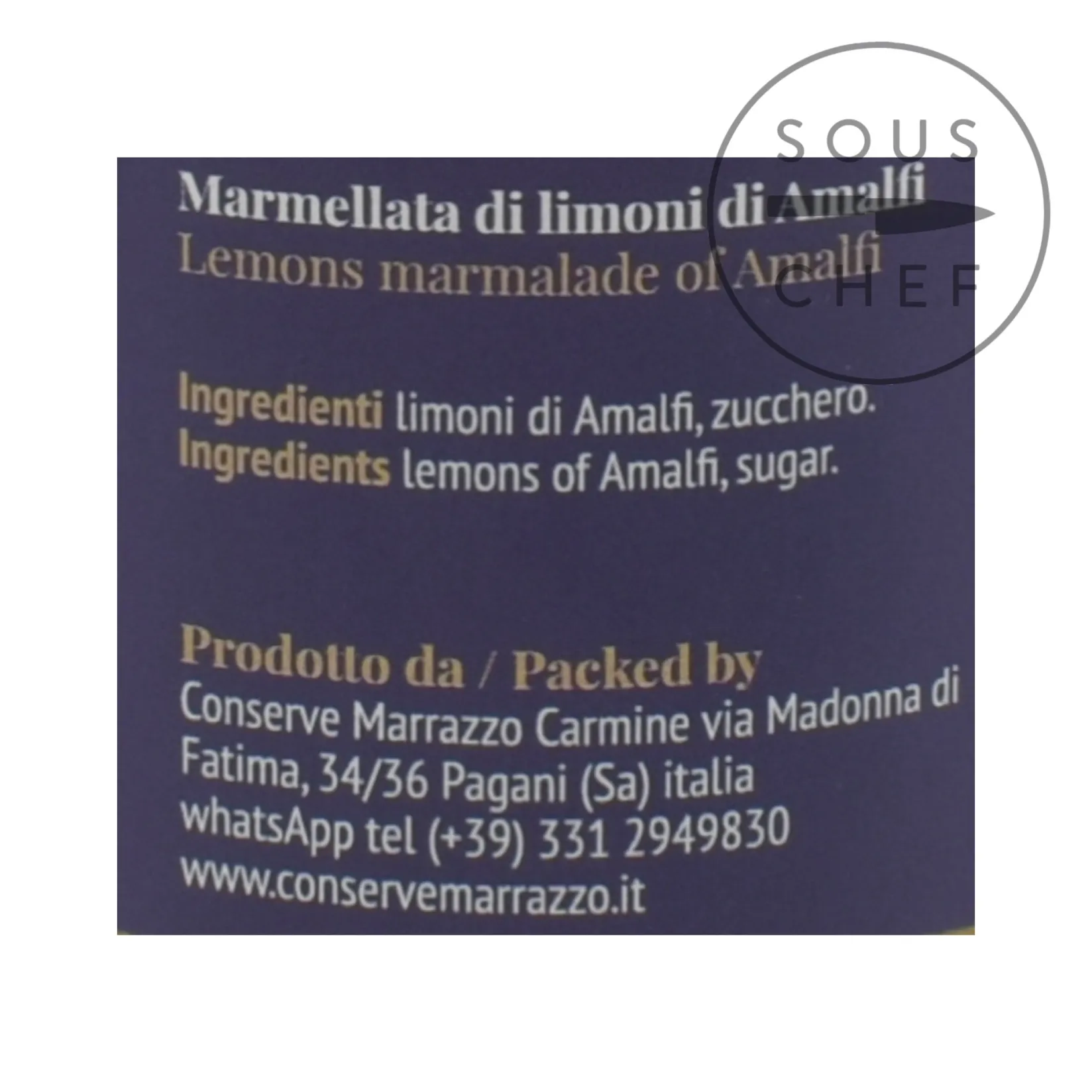 Casa Marrazzo Ingredients Brands|Italian Ingredients^Amalfi Lemon Jam, 350g