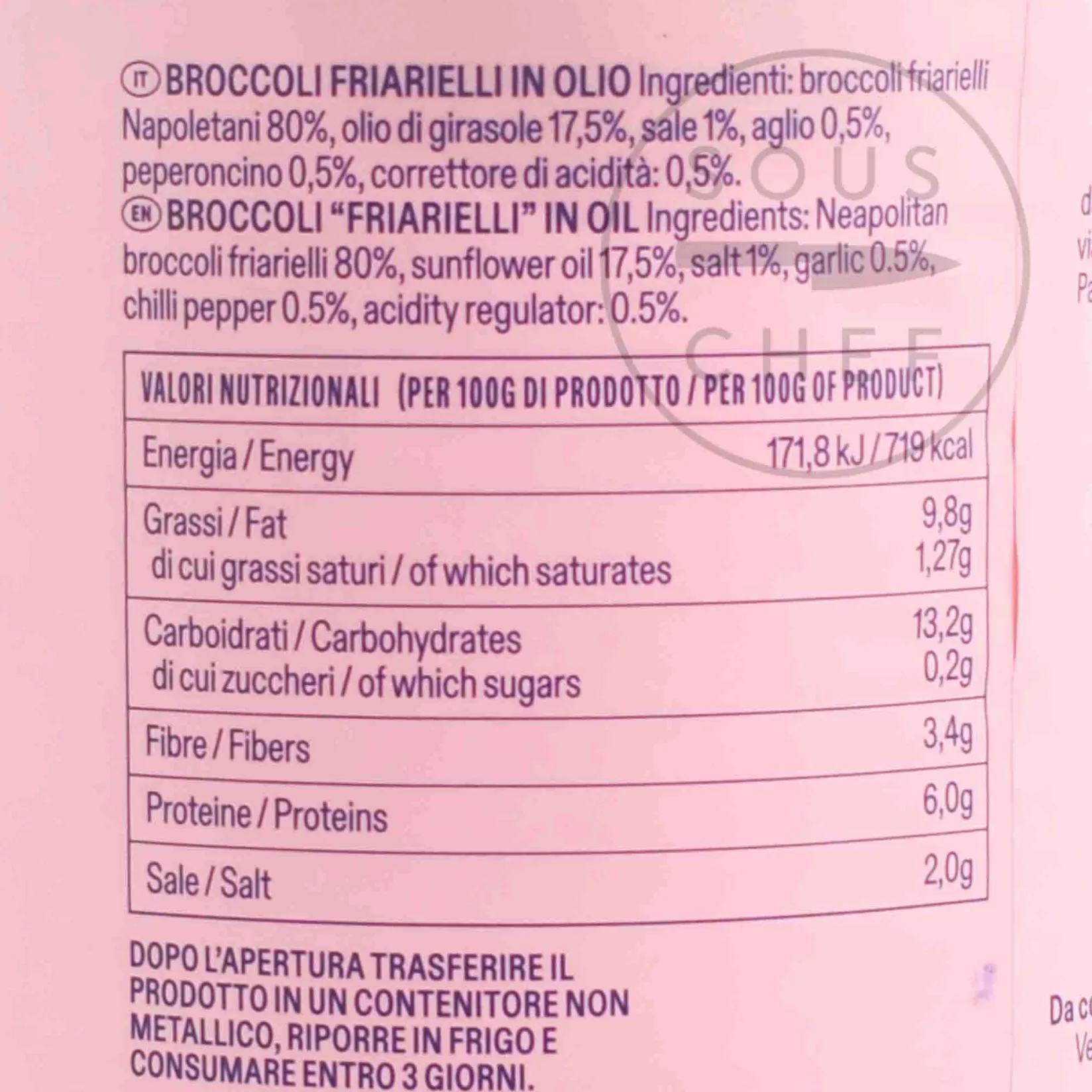 Casa Marrazzo Italian Ingredients|Vegetables^Neopolitan Friarielli Broccoli in Oil, 800g
