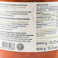 Casa Marrazzo Ingredients Brands|Italian Ingredients^Sliced Piennolo Vesuvio DOP Tomatoes, 1.06 Litre