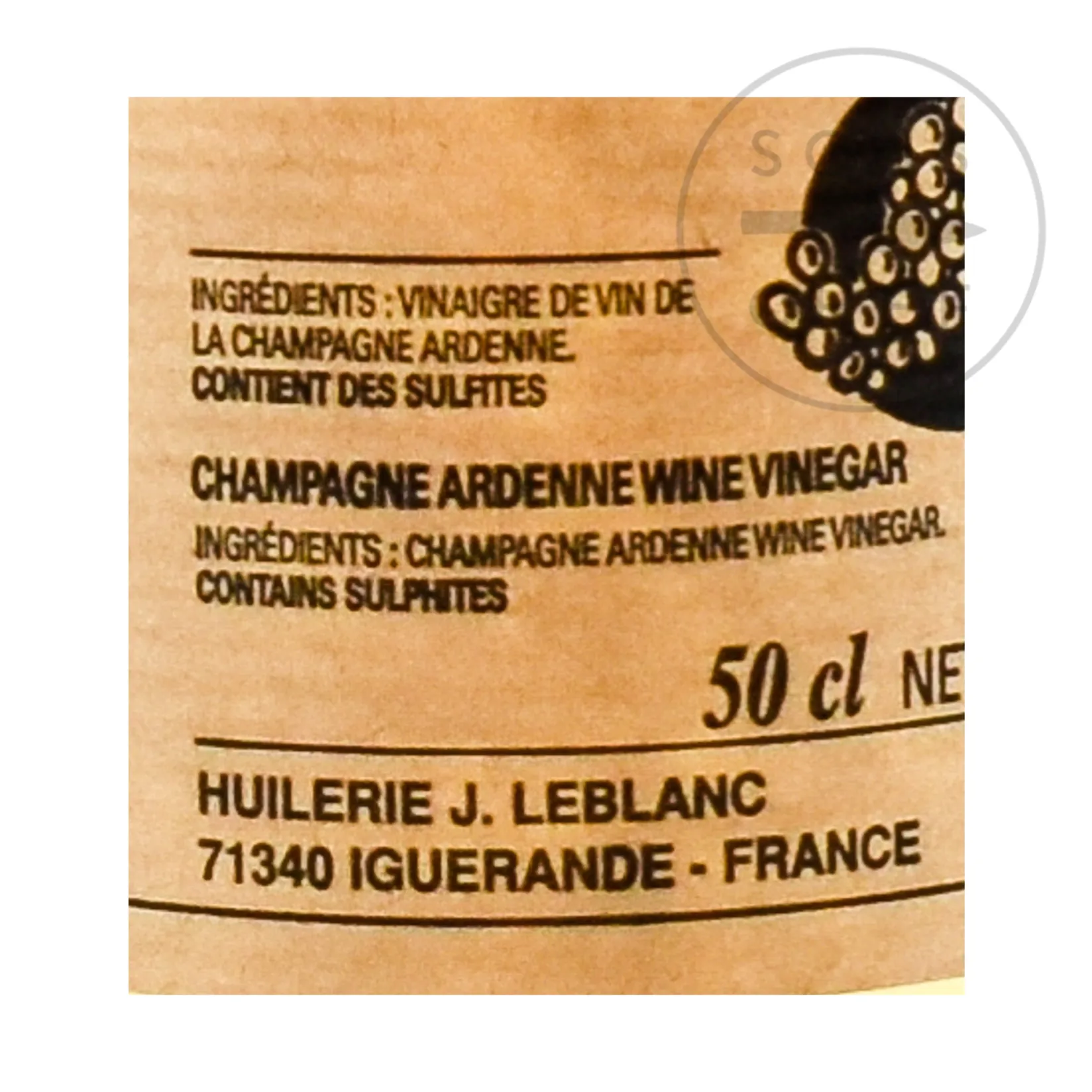 J Le Blanc French Ingredients|Oil, Vinegar & Dressings^Champagne Vinegar, 500ml