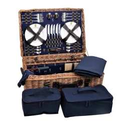 Les Jardin de la Comtesse Tableware Brands|Picnicware^Champs-Elysees Navy Picnic Hamper